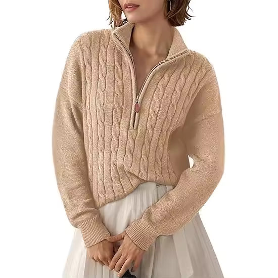 Half-Zip Knit Sweater
