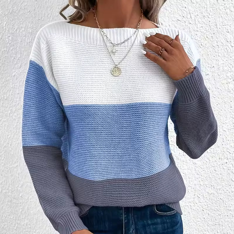Long Sleeve Round-Neck Sweater