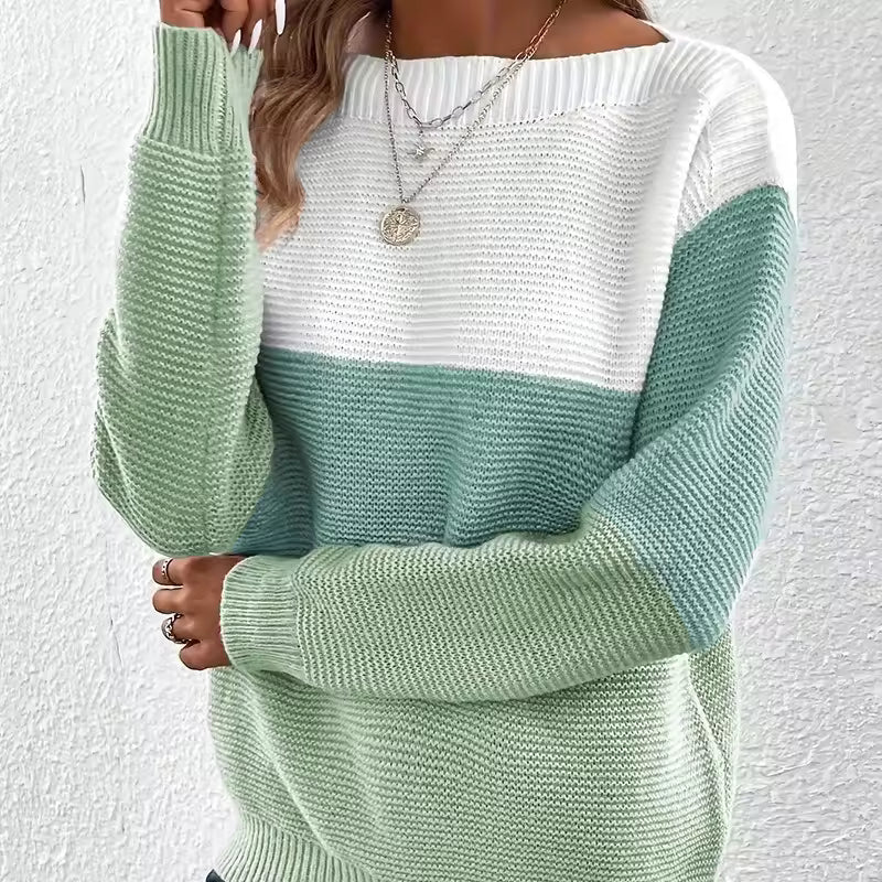 Long Sleeve Round-Neck Sweater