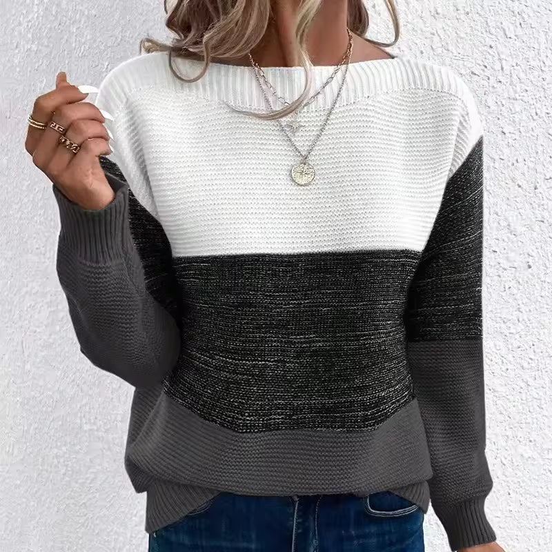 Long Sleeve Round-Neck Sweater