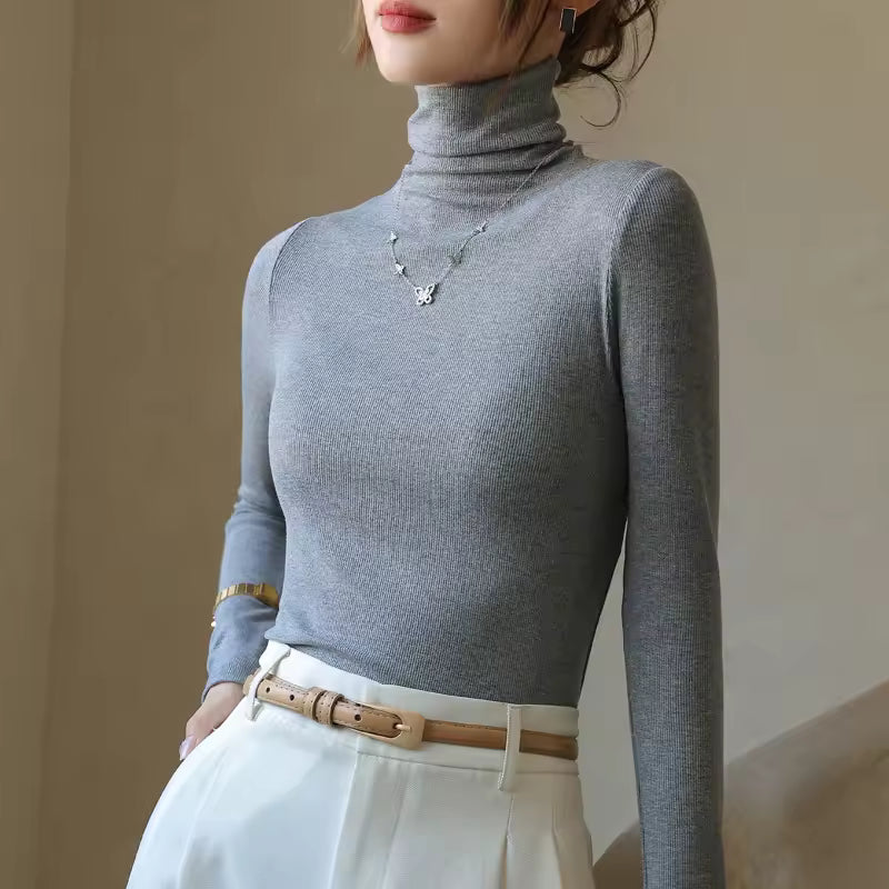 Long-Sleeve Turtleneck Sweater