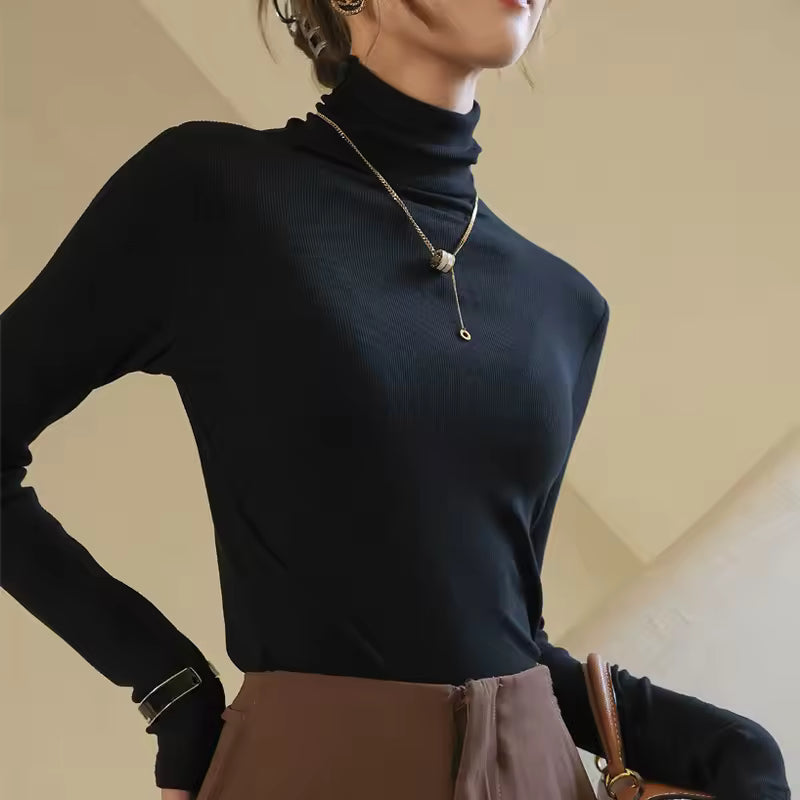 Long-Sleeve Turtleneck Sweater