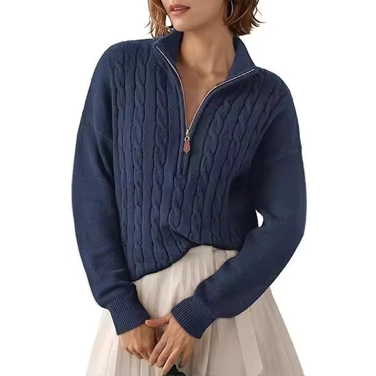 Half-Zip Knit Sweater