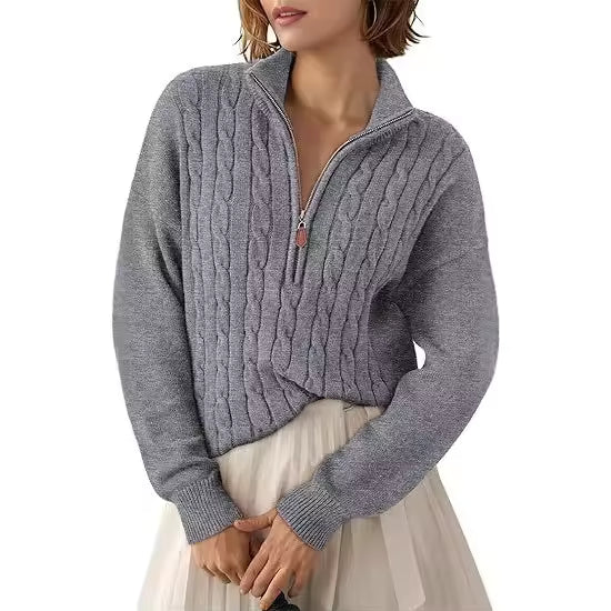 Half-Zip Knit Sweater