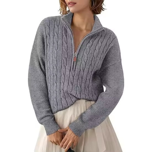 Half-Zip Knit Sweater