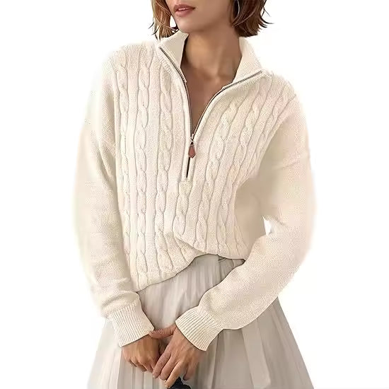 Half-Zip Knit Sweater